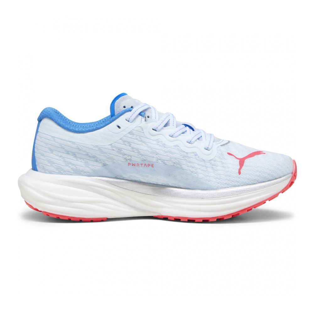 Puma DEVIATE NITRO 2 - Chaussures running Femme icy blue/fire orchid