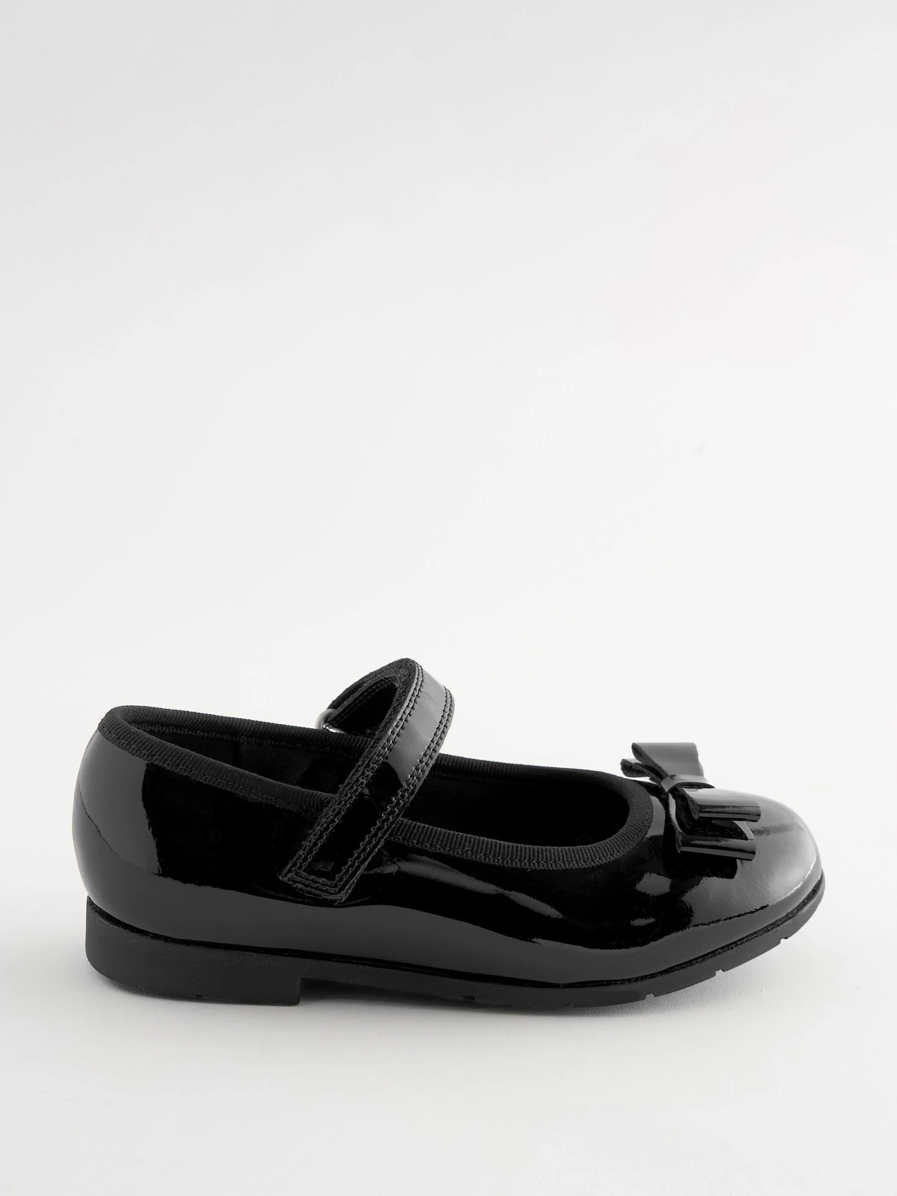 Zwart lak - School - Leren Mary Jane-schoenen met strik