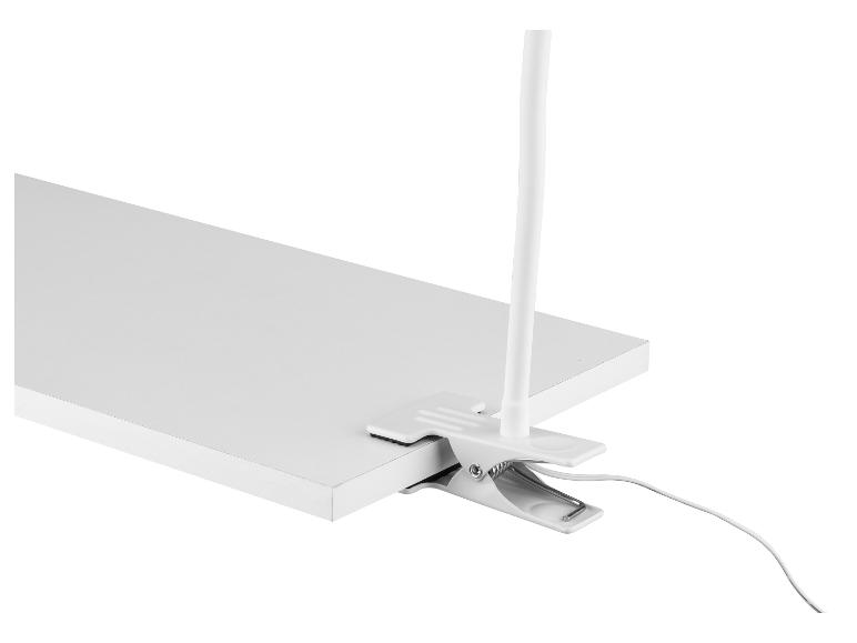 LED-klemlamp met flexibele metalen hals