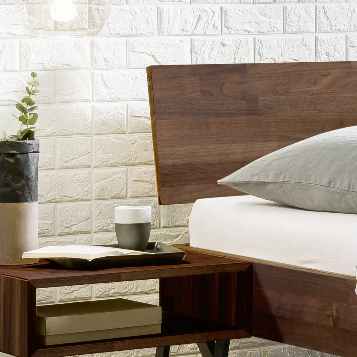 Hasena Bett 140x200 Asti 140 x 200 Dunkelbraun