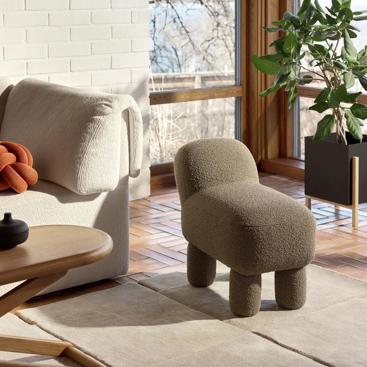 Design House Stockholm - Lulu Pouf, gelb