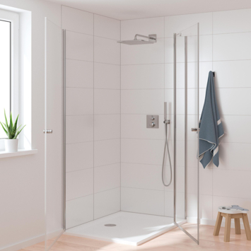 Grohe Precision Thermostat Perfect inbouw douchesysteem met Vitalio Rain Mono 310 hoofddouche vierkant Chroom