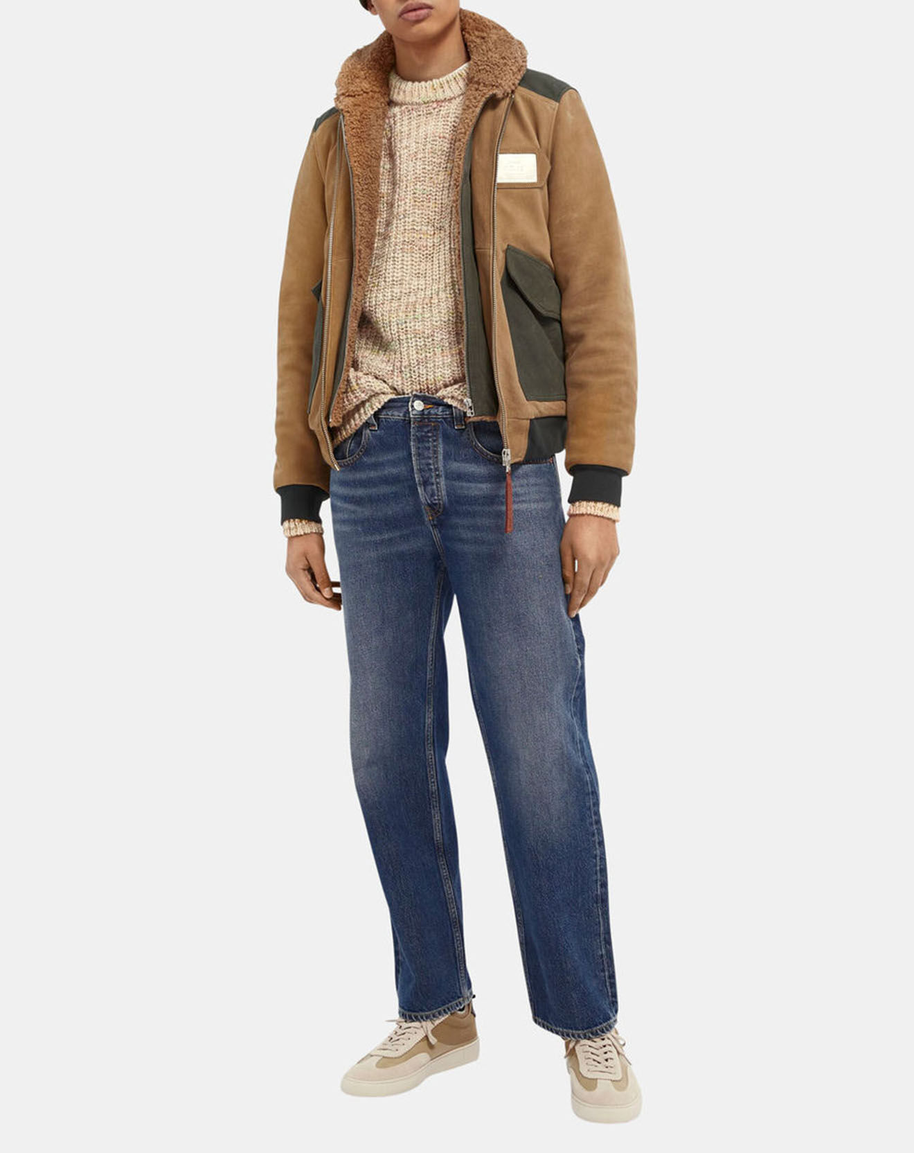 Scotch & Soda Jean Straight Coton Organic bleu jean moyen
