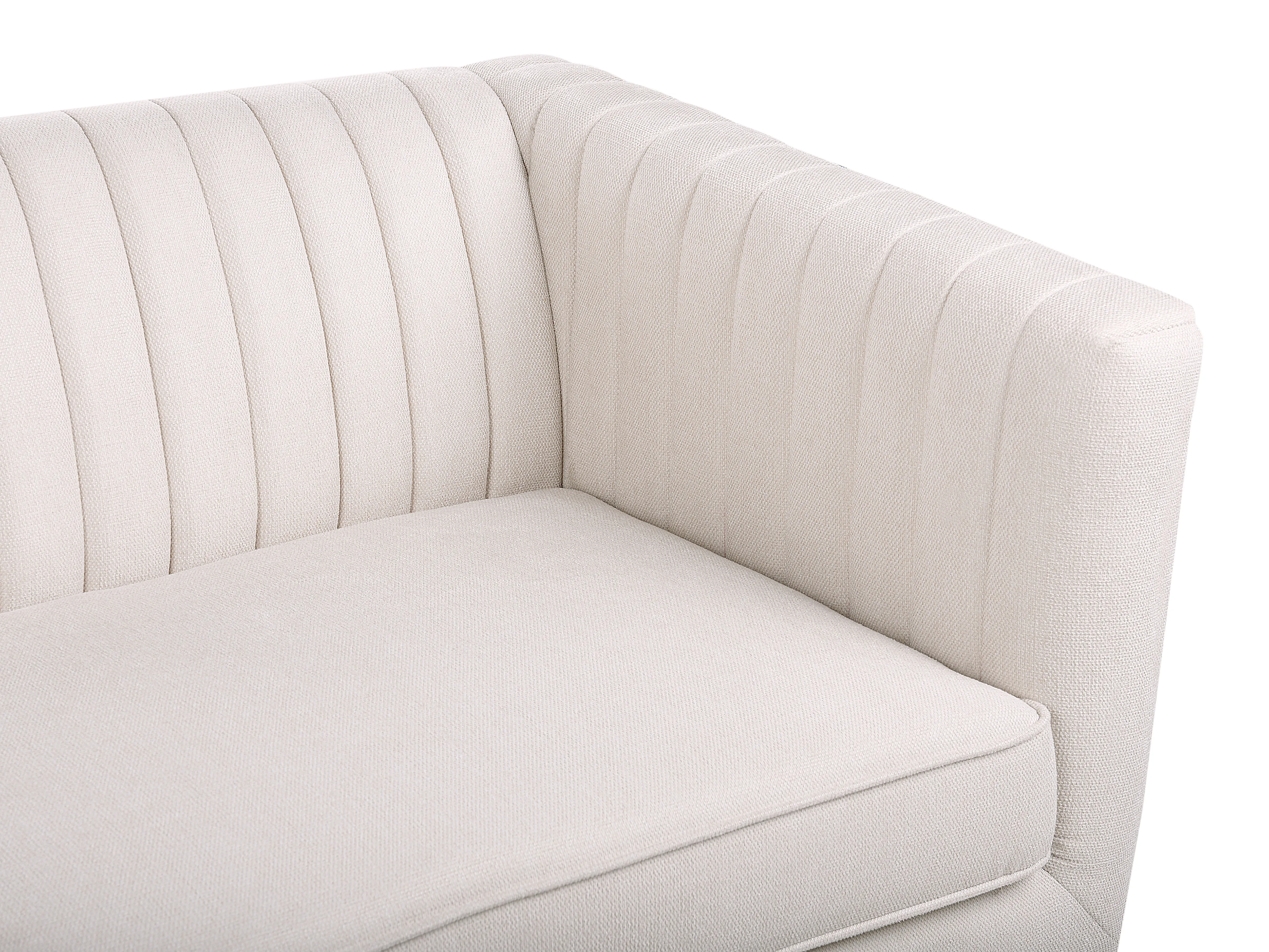 Bank 3-zits SKAULE Stof Beige