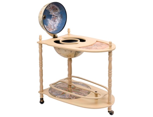 VIDAXL - Support de vin autoportant globe bois d'eucalyptus vert