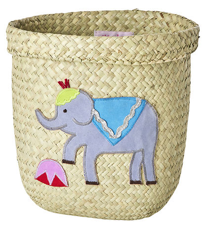 Rice Aufbewahrungskorb - Raffia/Algen - Zirkus - 20x20 cm - Natu