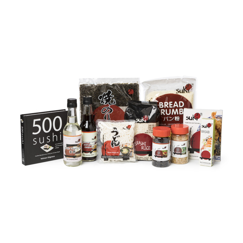 Kookboek 500 sushi – Caroline Bennett m.m.v. Hong Sui Li & Sami Nkaili