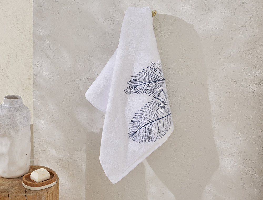 Serviette de bain brodée-Les alizés