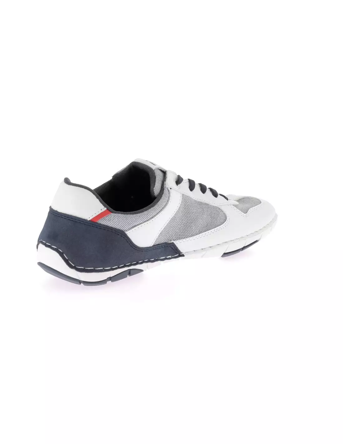 BUGATTI SANDSTONE - Baskets WHITE/BLUE