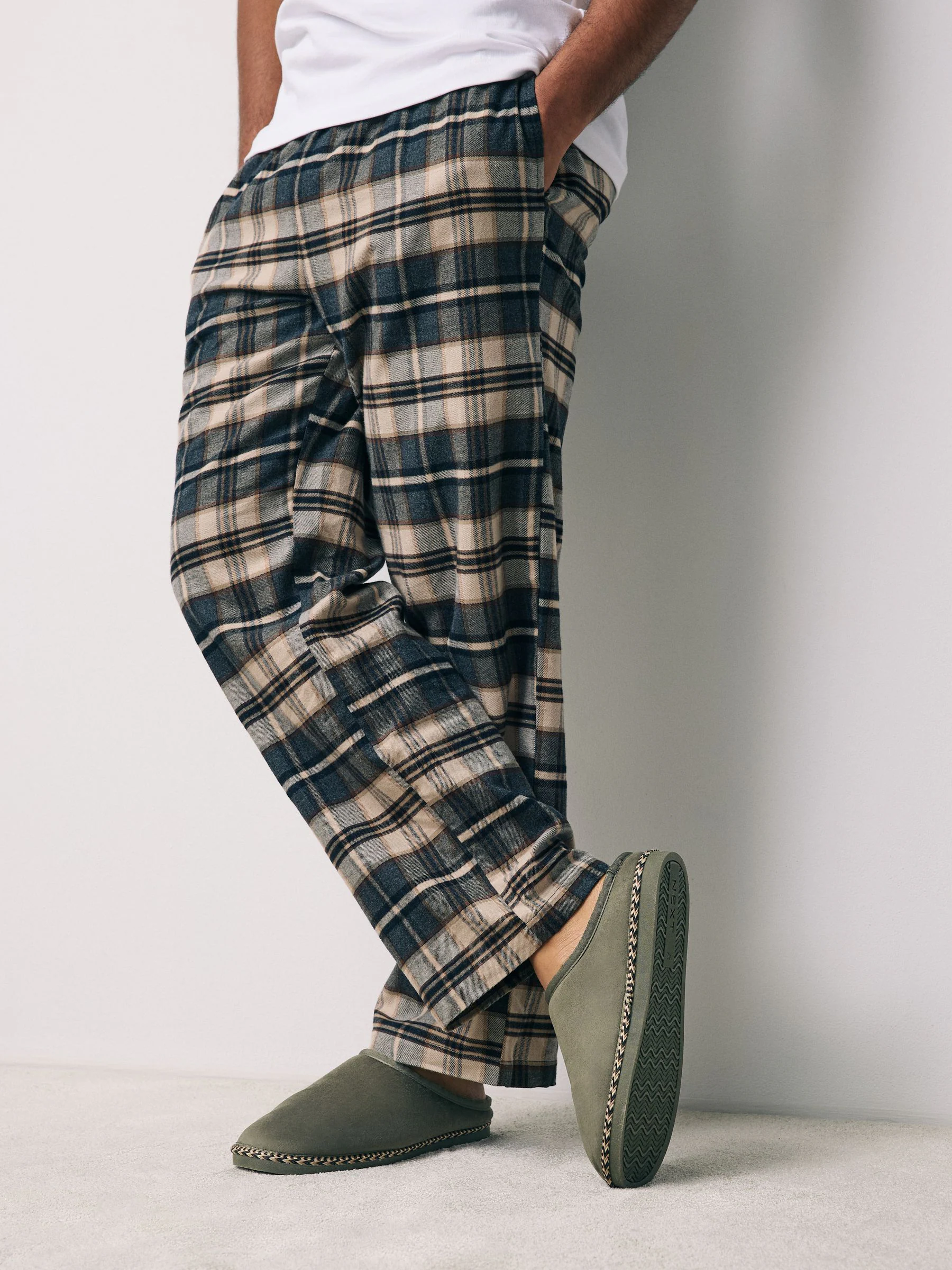 Kakigroen - Microsuede Taped Mule Slippers