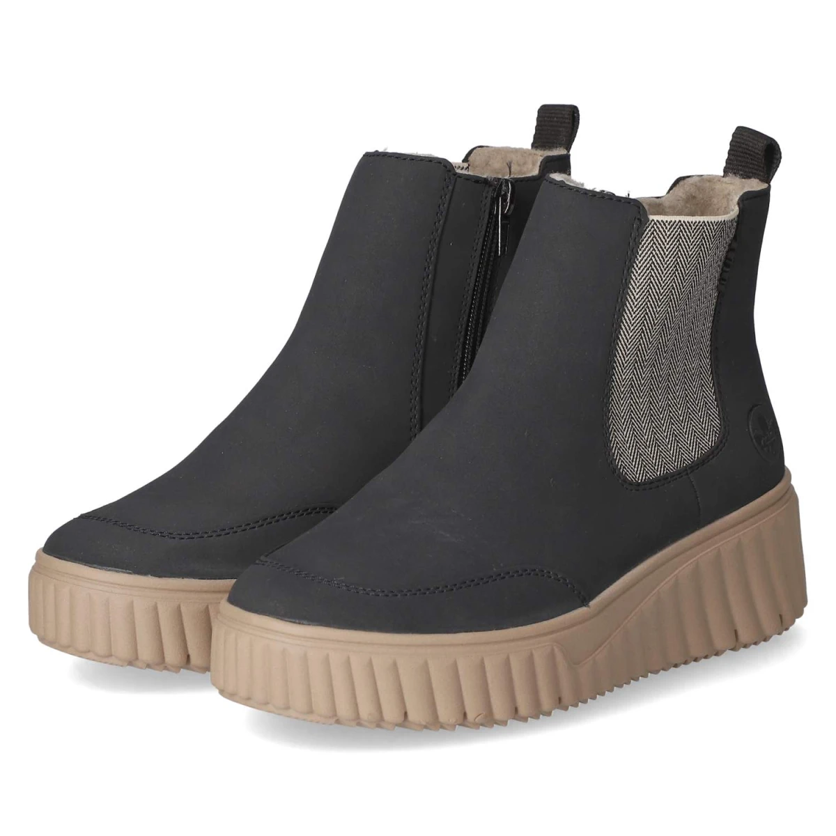 RiekerChelsea Boots - pazifik/leinen