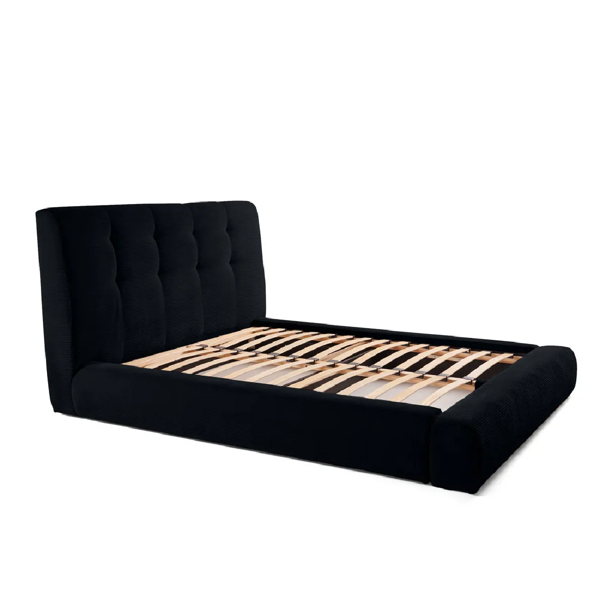 Lisa Design Onyx - Lit Coffre Velours 140x190