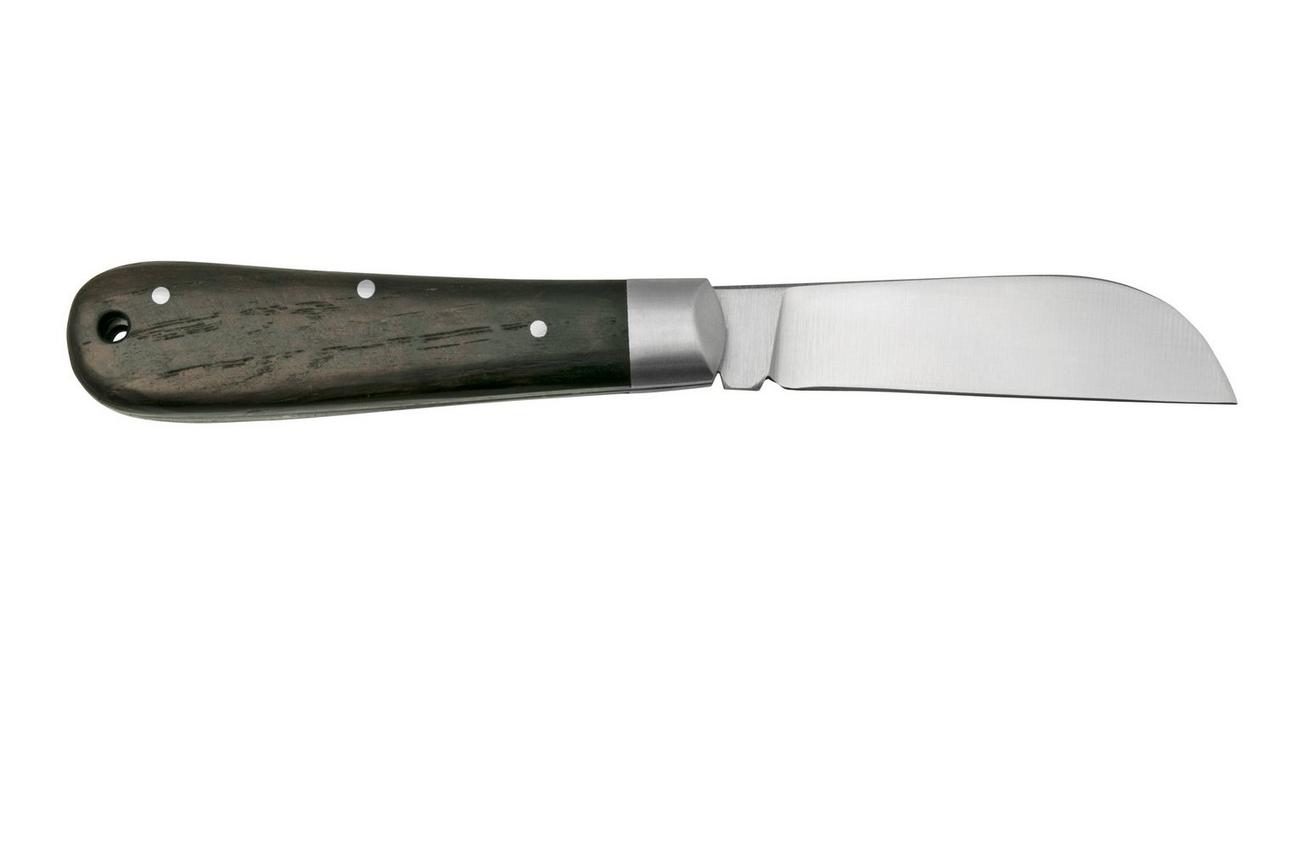 Otter Anchor Knife 171 ML Small Carbon, Smoked Oak, Stainless Anchor, zakmes