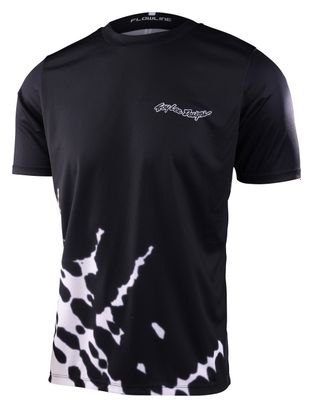 Maillot Manches Courtes Troy Lee Designs Flowline Noir/Blanc