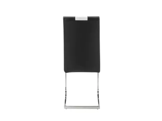Lot de 4 Chaises en simili TRINITY de Pascal MORABITO - Simili - Noir & blanc