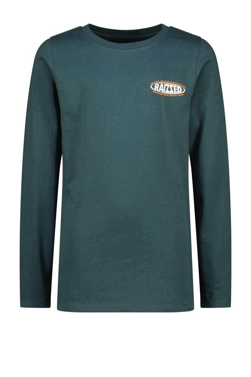 Raizzed longsleeve Join met backprint donkergroen