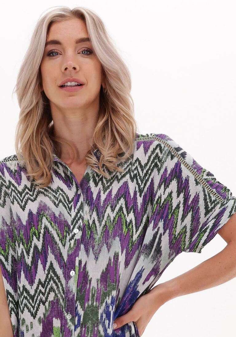 ALIX THE LABEL multi alix the label mini jurk ladies woven ikat tunic