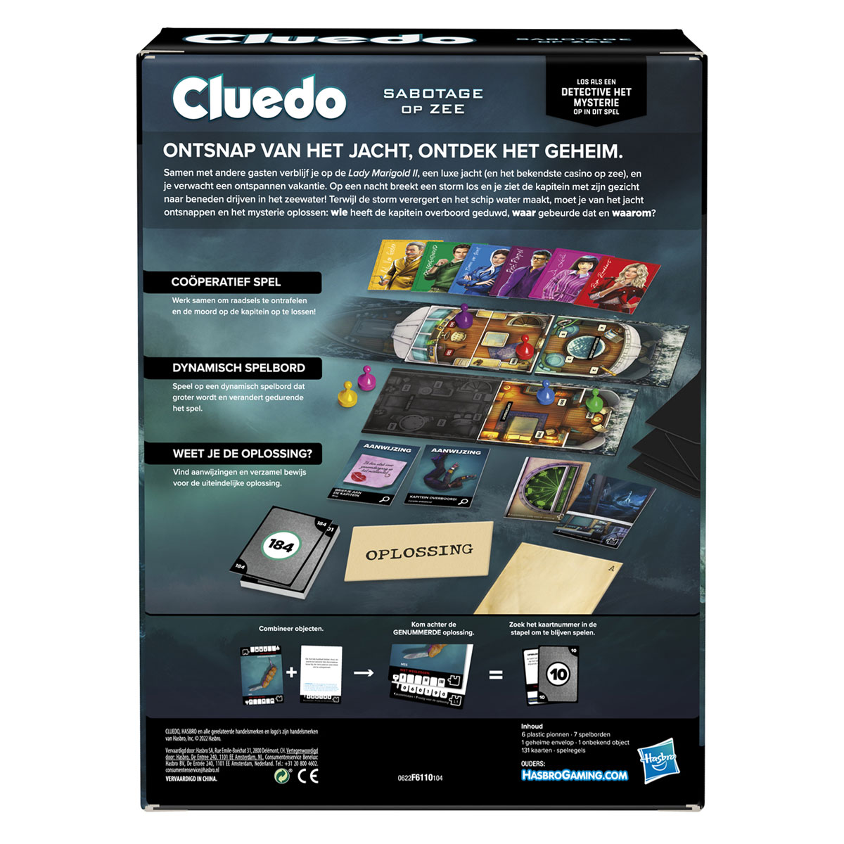 Cluedo Escape Sabotage Op Zee Bordspel