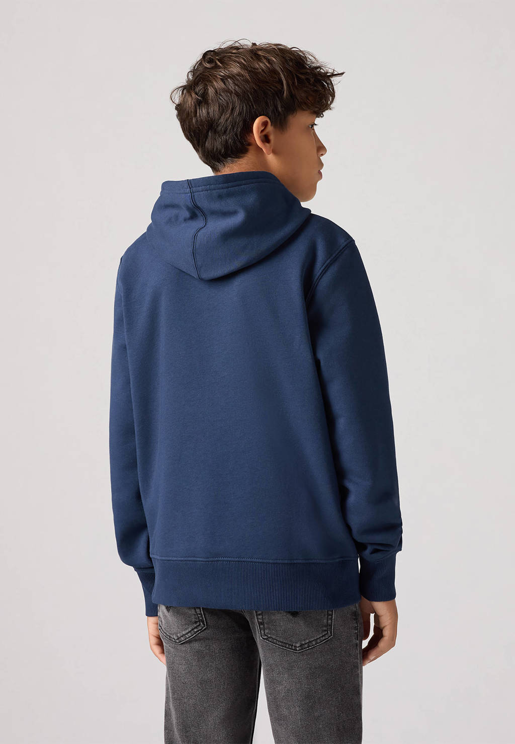 Levi's hoodie MINI BATWING donkerblauw