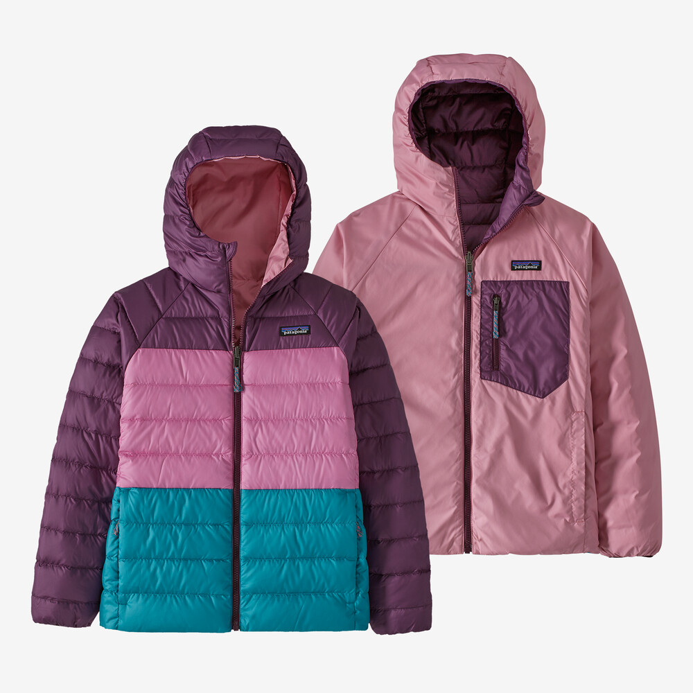 Wendbarer Daunenpullover mit Kapuze für Kinder