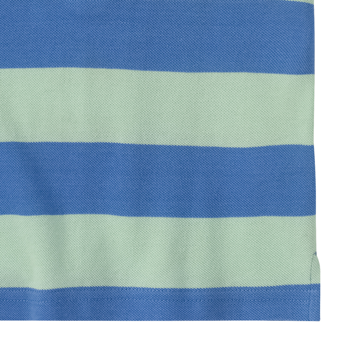 Topomini Baby Poloshirt mit Streifen hellgrün / blau