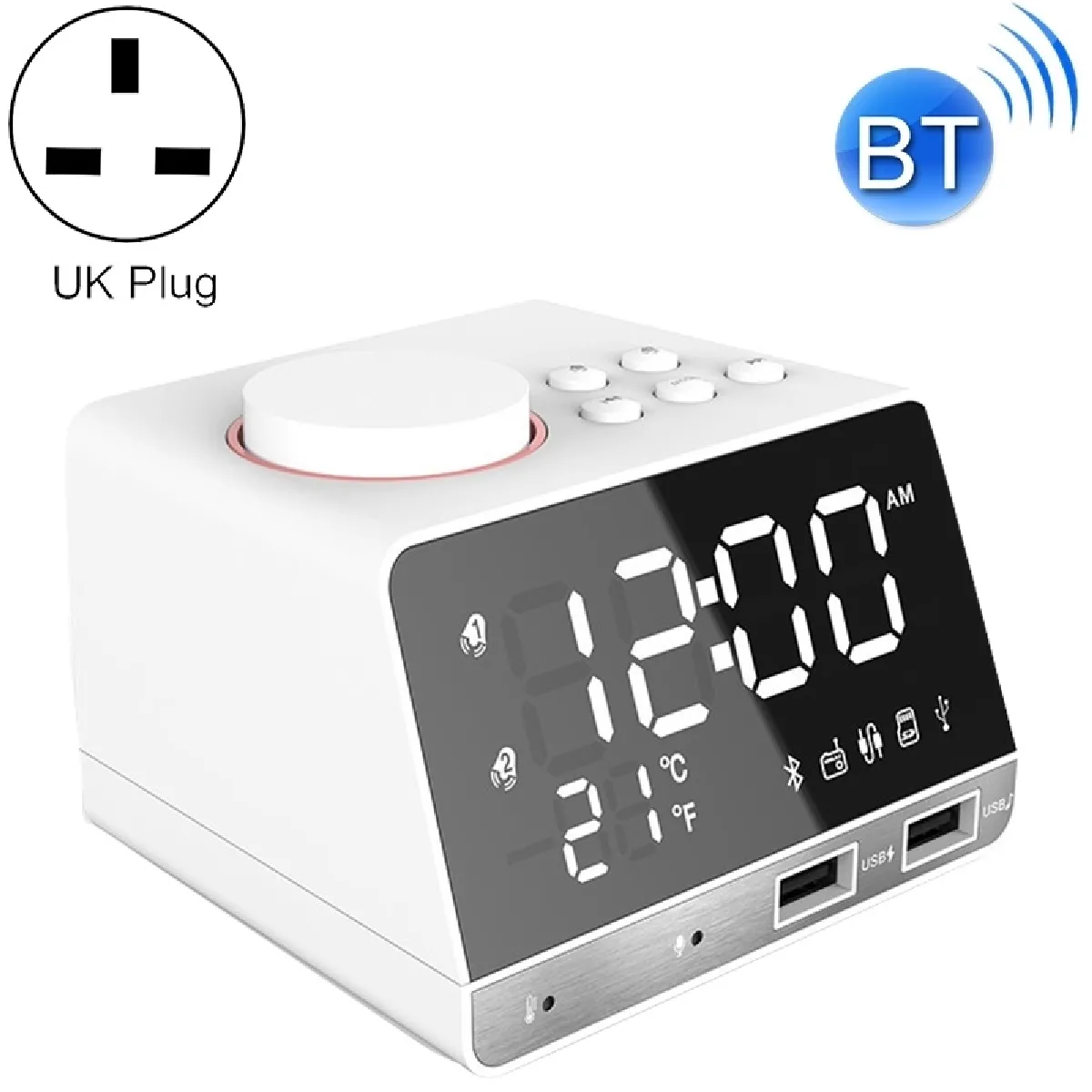Wewoo Réveil Bluetooth K11 - Blanc