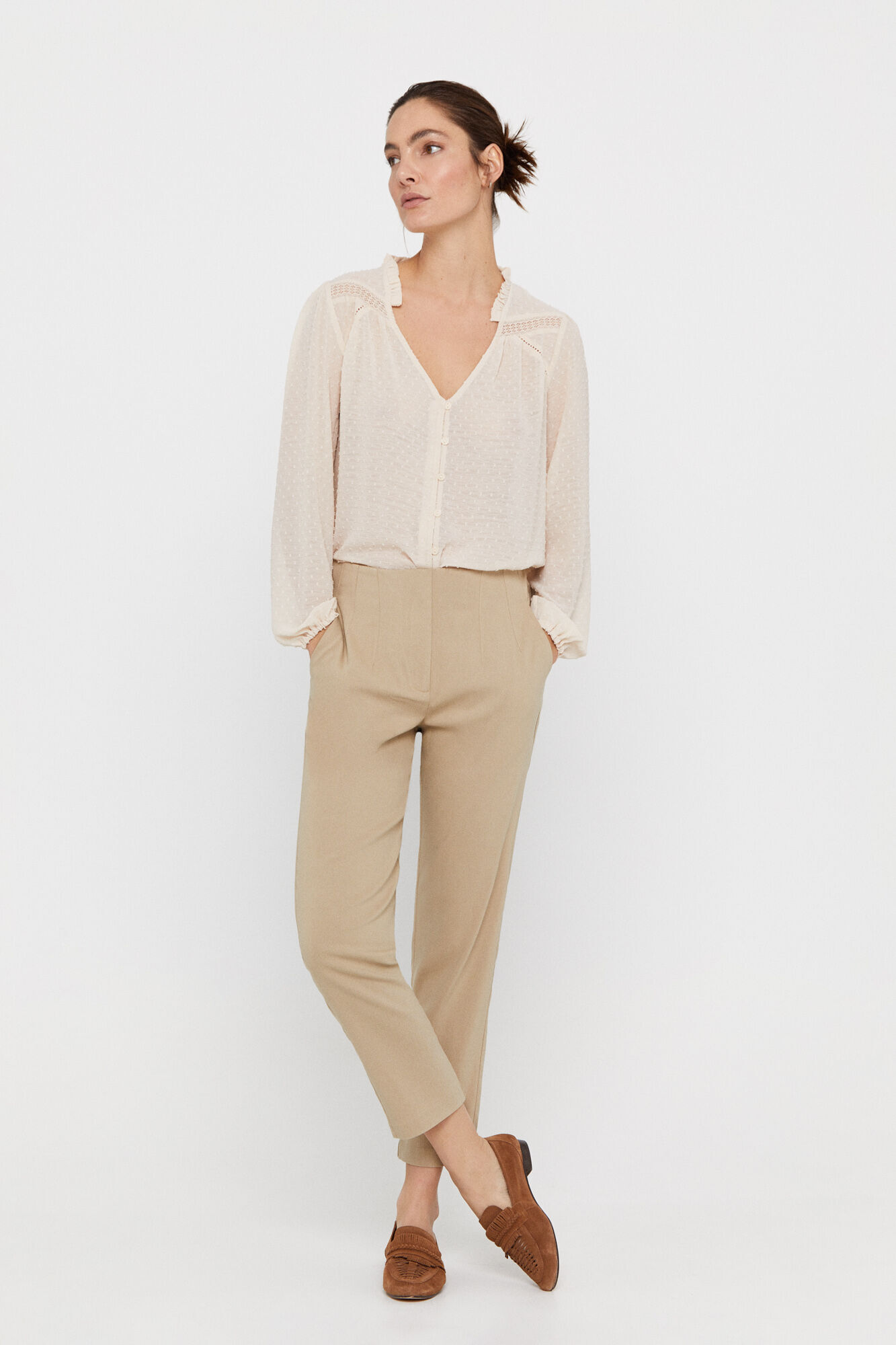 Calça Skinny - Marrom