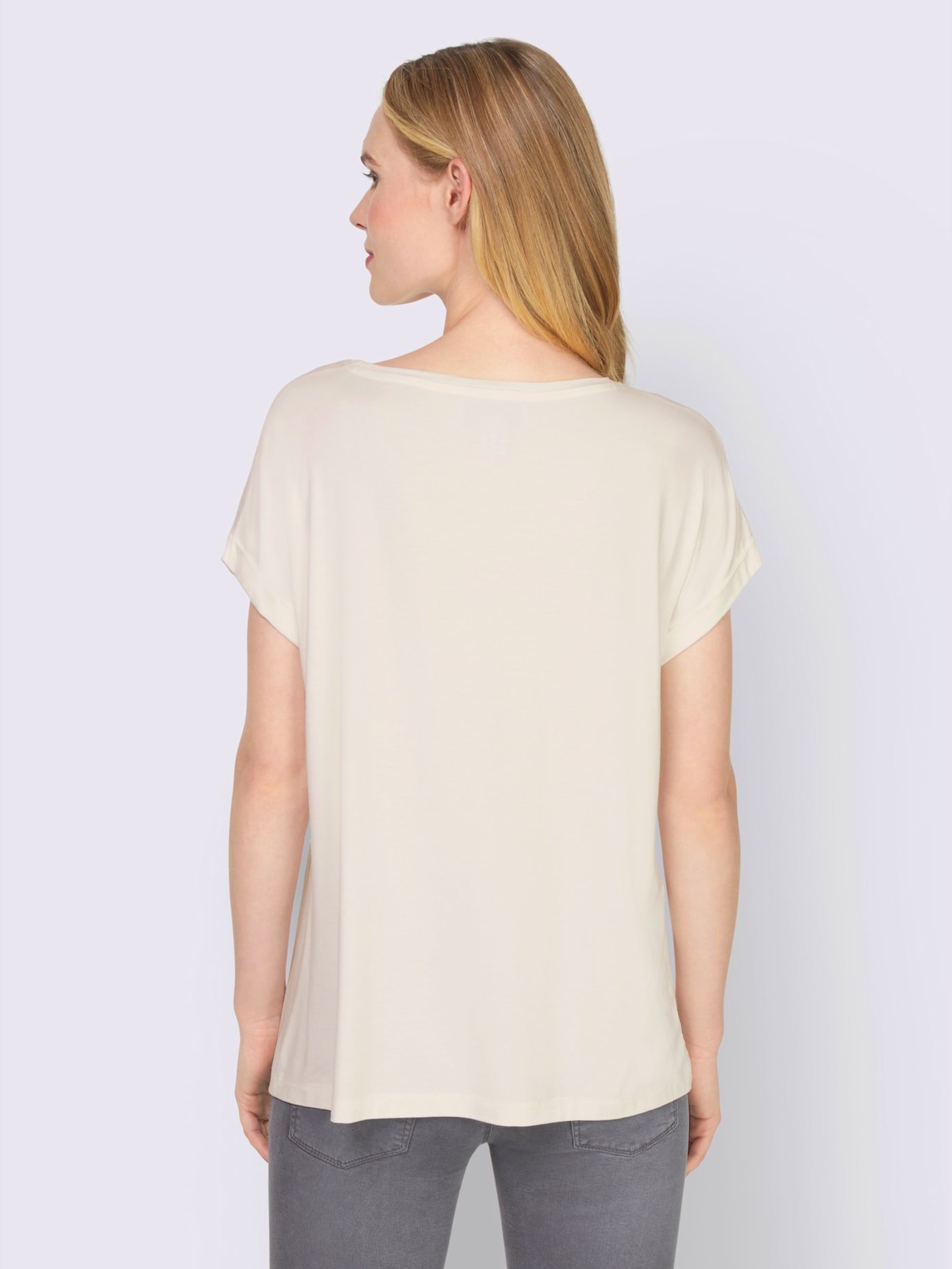 T-shirt avec paillettes et pierres fantaisie