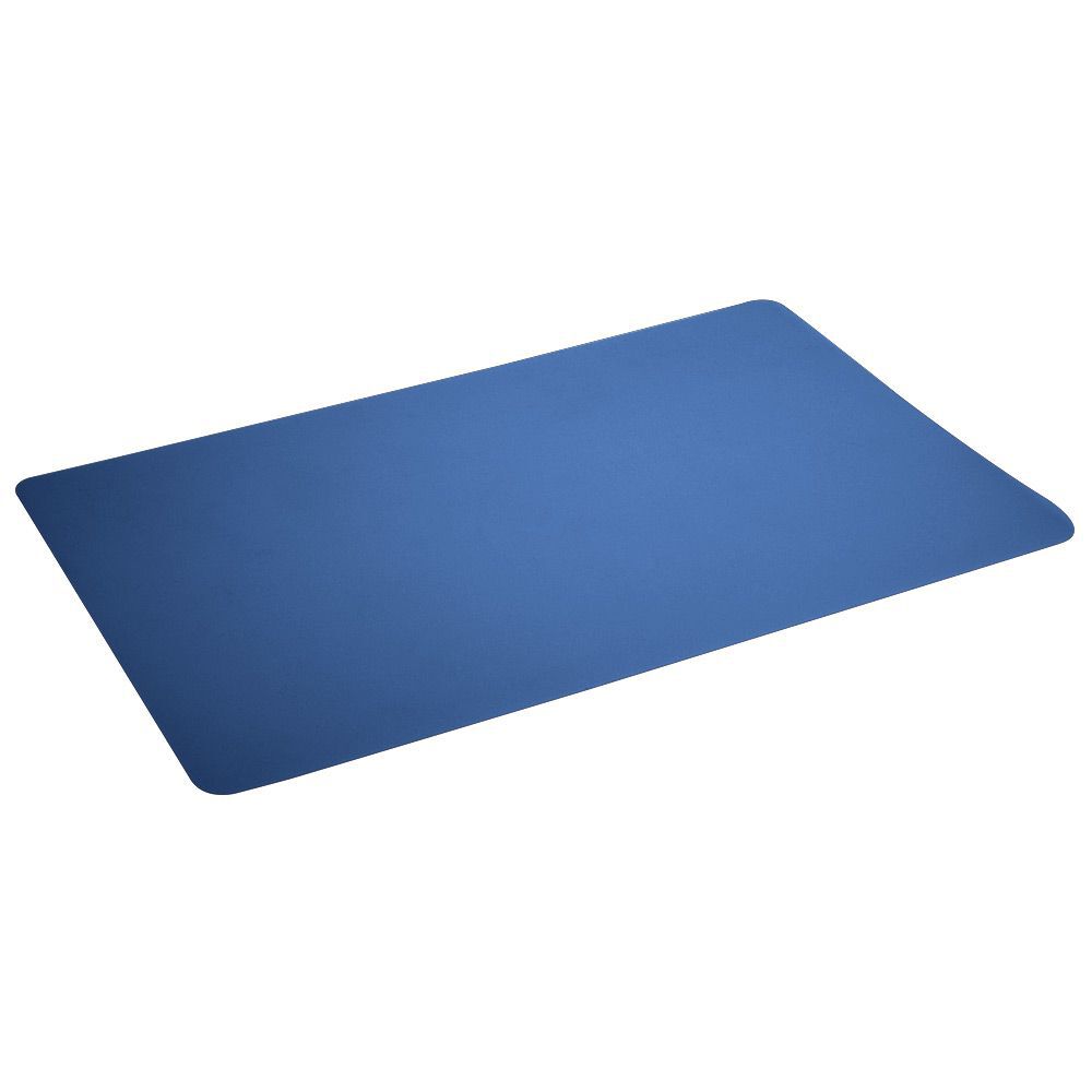 Set de table plastique bleu uni 43,5x28,5cm
