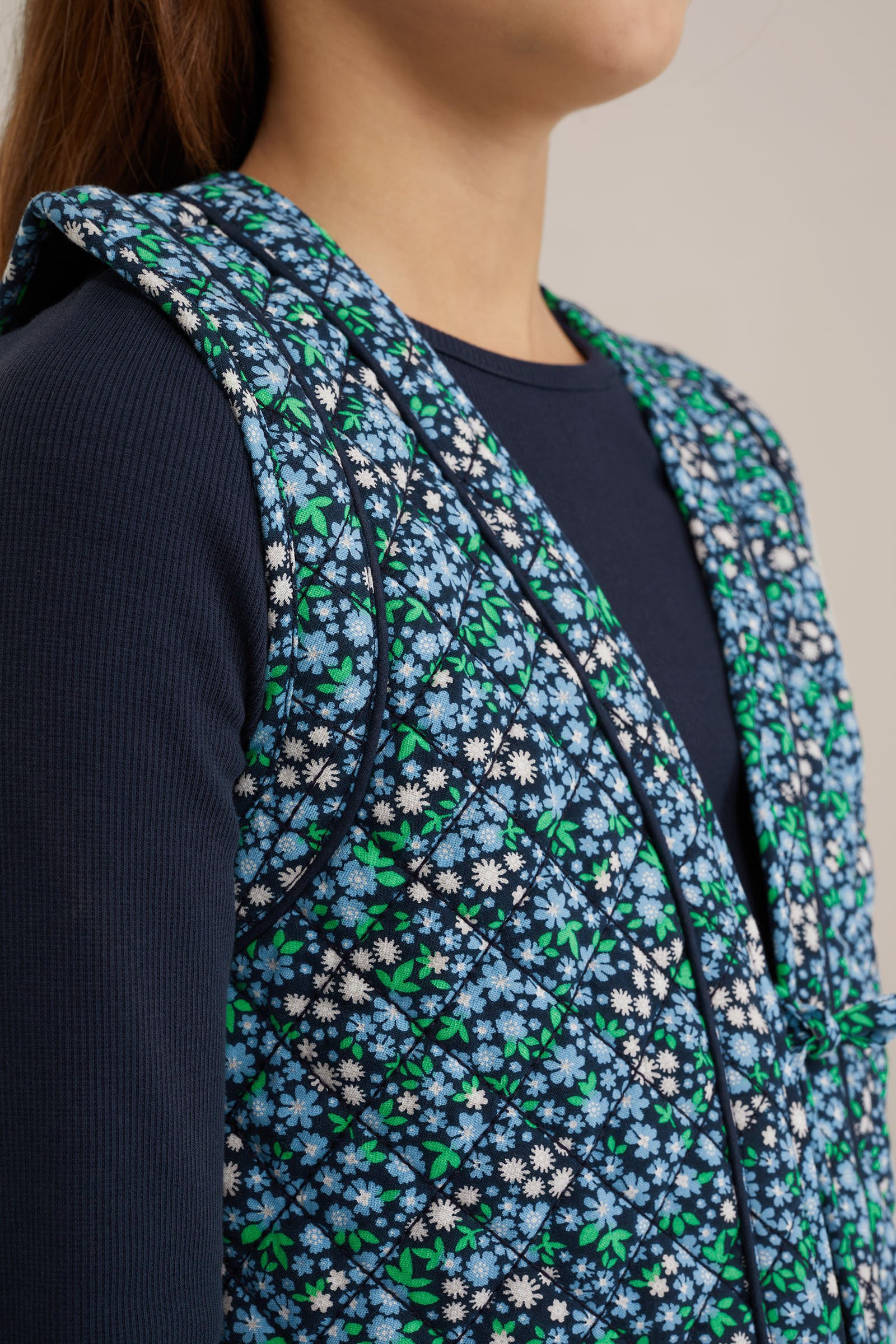 Meisjes gilet met dessin WE Fashion Donkerblauw