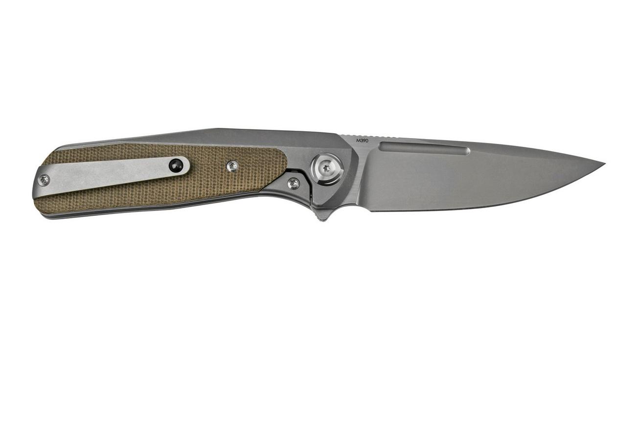 Liong Mah GSD v2 GSD2-GM Green Micarta Inlay zakmes