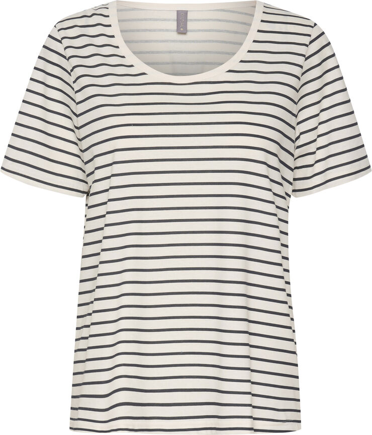 Culture CUdeia Oneck Tshirt White/salute stripe