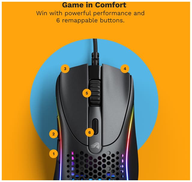 Glorious Model D 2 gaming mus (black)