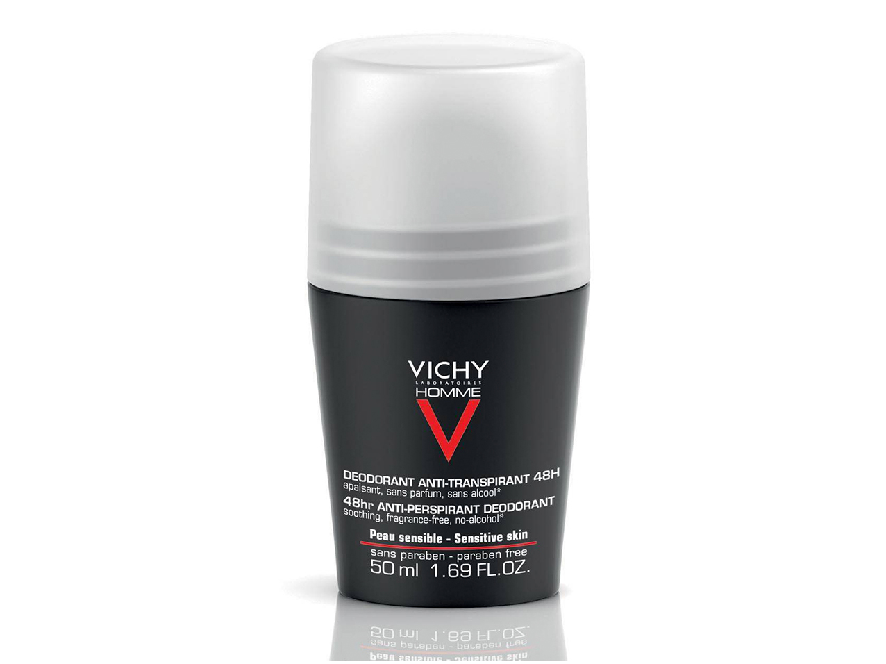 DESODORIZANTE VICHY HOMME PELE SENSÍVEL 48H ROLL ON 50ML