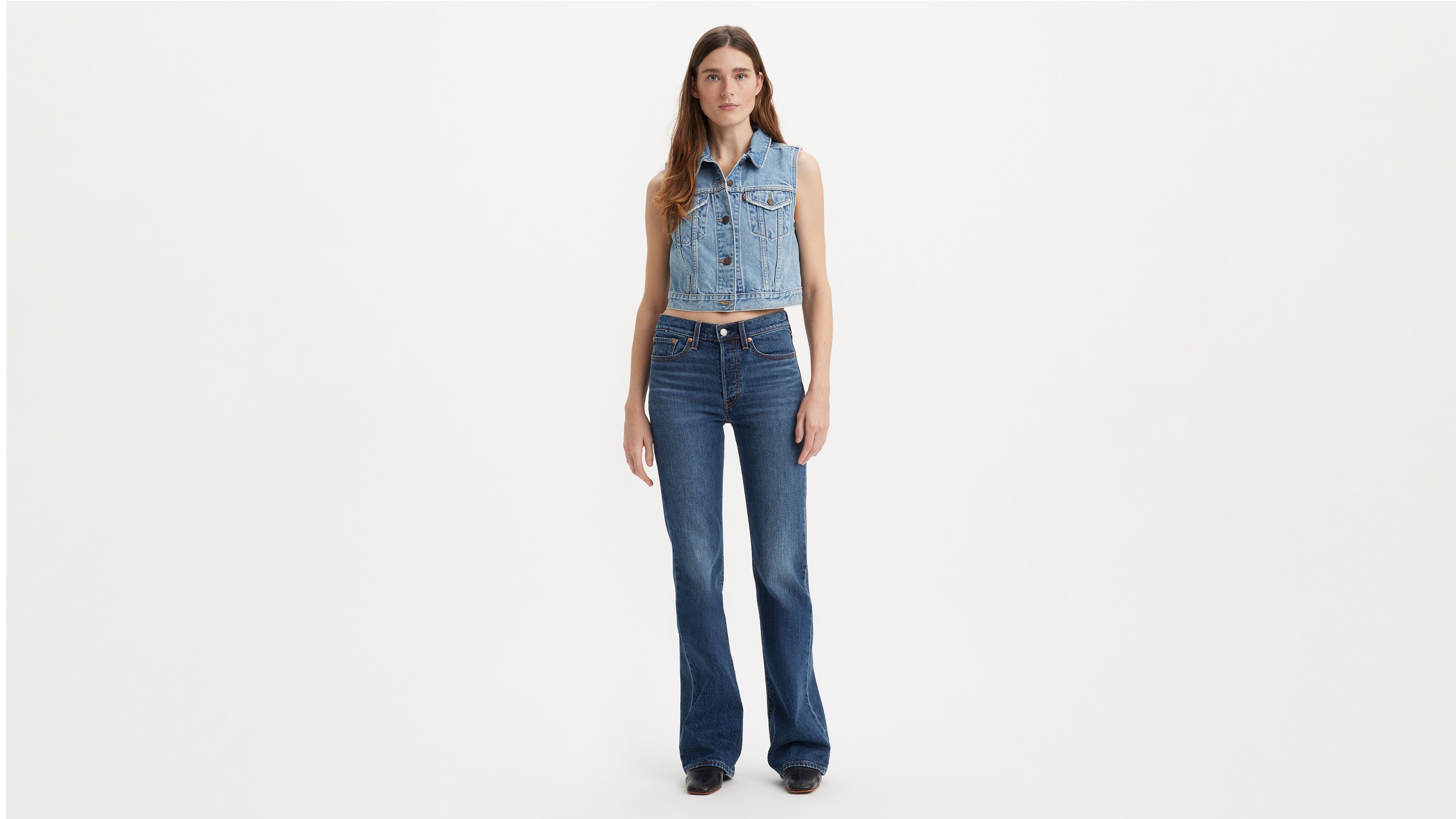 Jean Wedgie Bootcut - Bold And Beautiful - Bleu