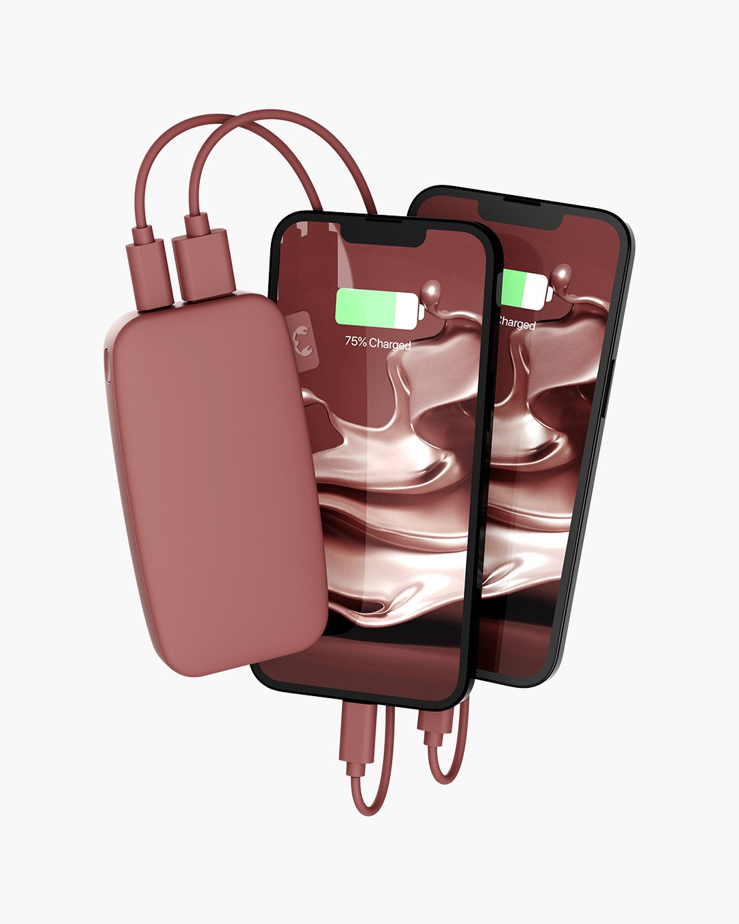 (6000mAh) USB C / USB Powerbank Super Fast Charger Ladegerät (2PB6100SR) - Safari Red