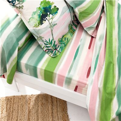 Linge de lit motif paysage - BECQUET CRÉATION