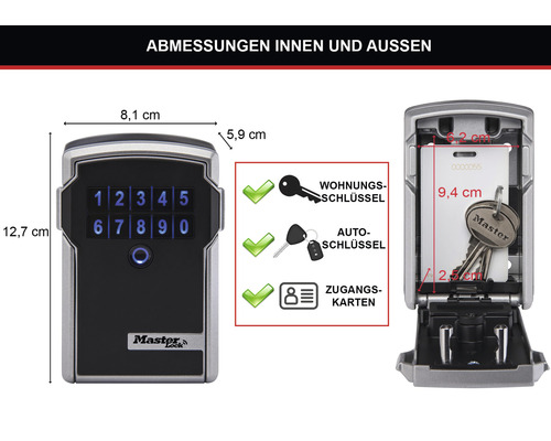 Master Lock 5441EURD sleutelkluis met Bluetooth