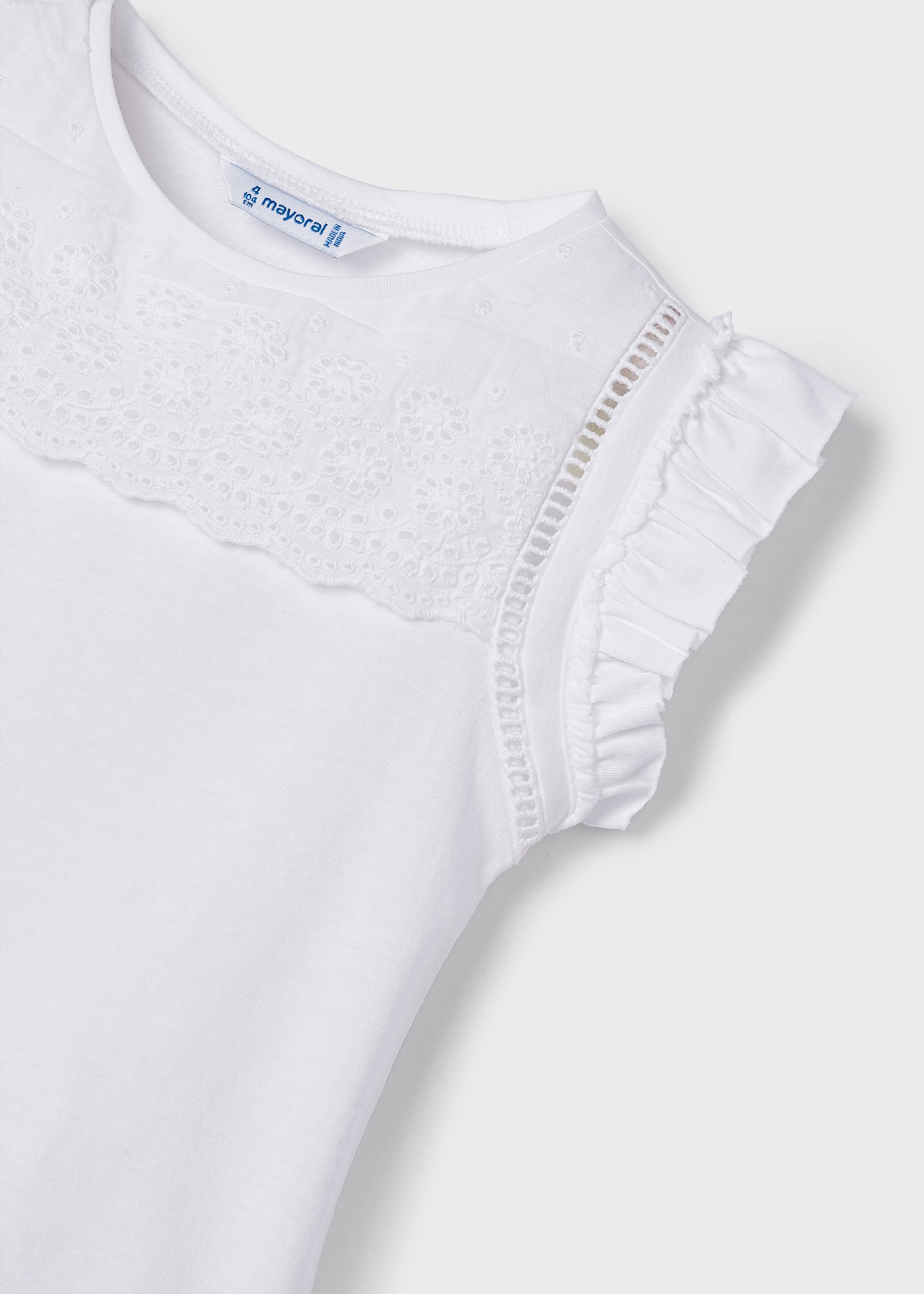 Camiseta regata de algodão sustentável para meninas
