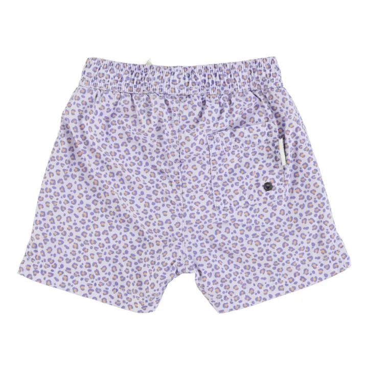 Piupiuchick Short de Bain Léopard Matière Recyclée | Lavande