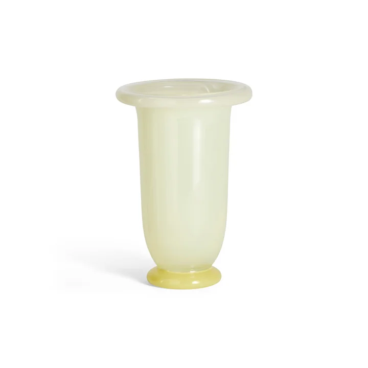 HAY - Empire Vase, medium, lime yellow / dark lime