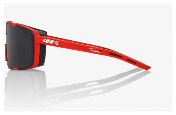Lunettes de soleil 100% Eastcraft - Soft Tact Rouge - Verres Miroir Noir