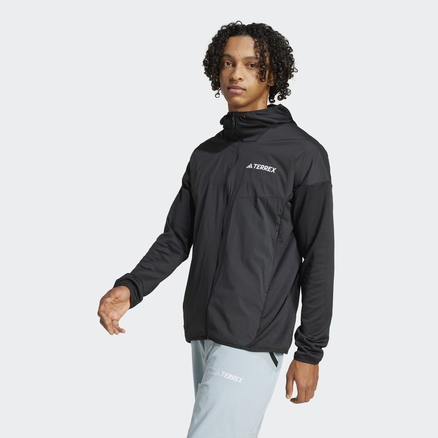 Adidas Terrex Xperior Climawarm  Wind Light Fleece Hooded Jacket
