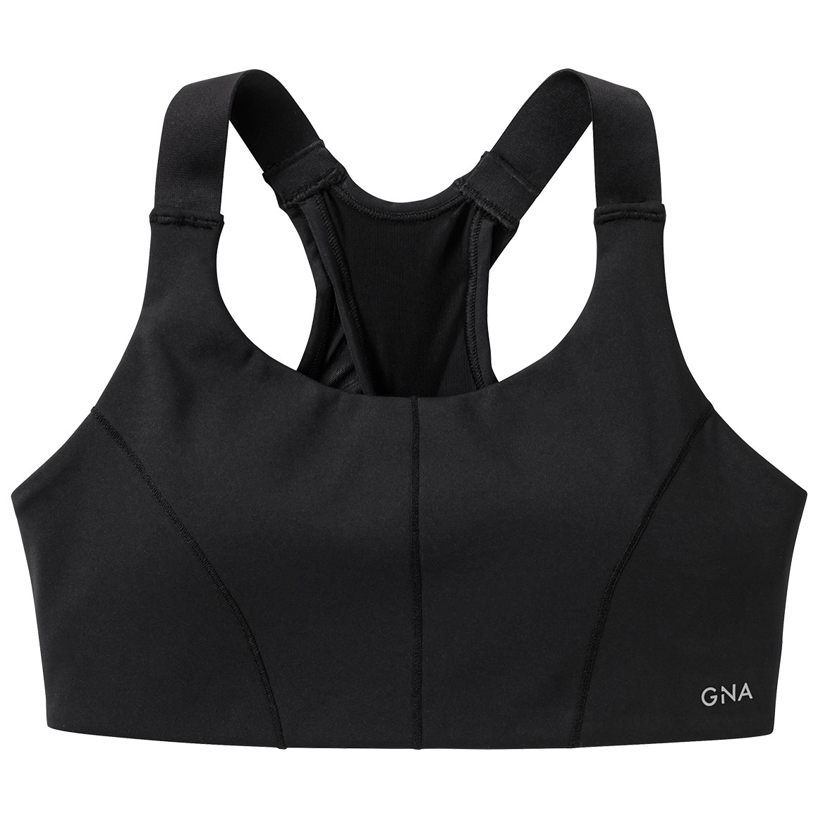Gina Sports Damen Sport-Bustier unifarben schwarz