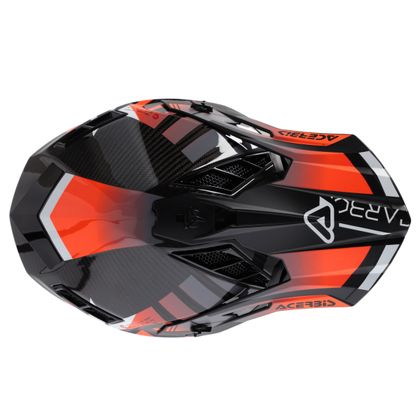 Casque cross Acerbis STEEL CARBON ECE 2206 2024 - Noir / Orange