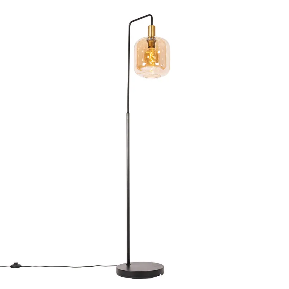 Qazqa vloerlampen zuzanna oranje e27
