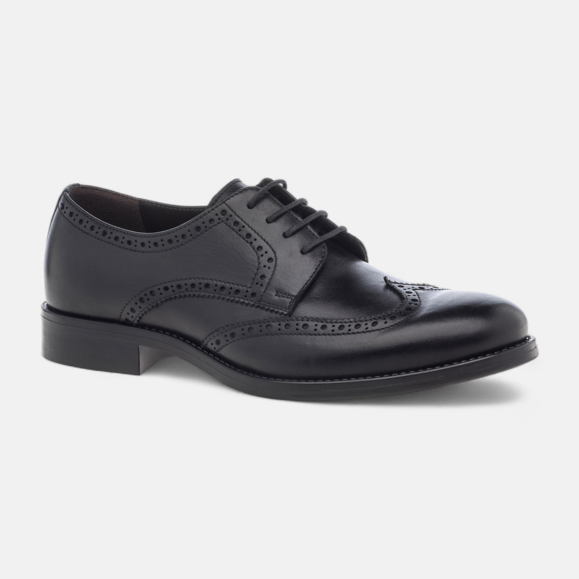 Derbies Homme en cuir noir