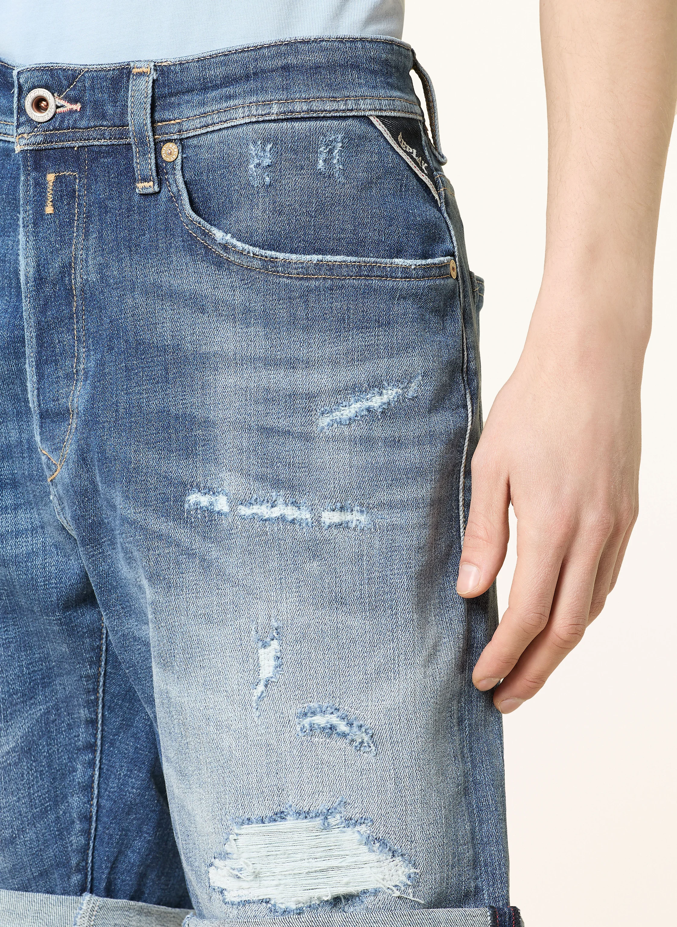 REPLAY Jeansshorts Tapered Fit