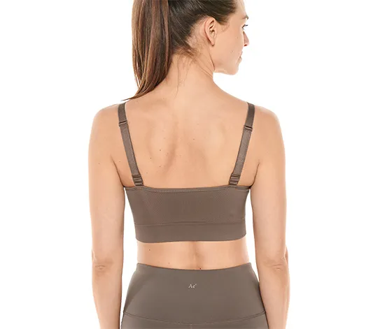 Seamless-Sportbustier, braun