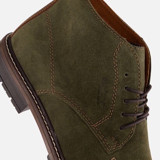 Rieker Veterschoenen groen Suede